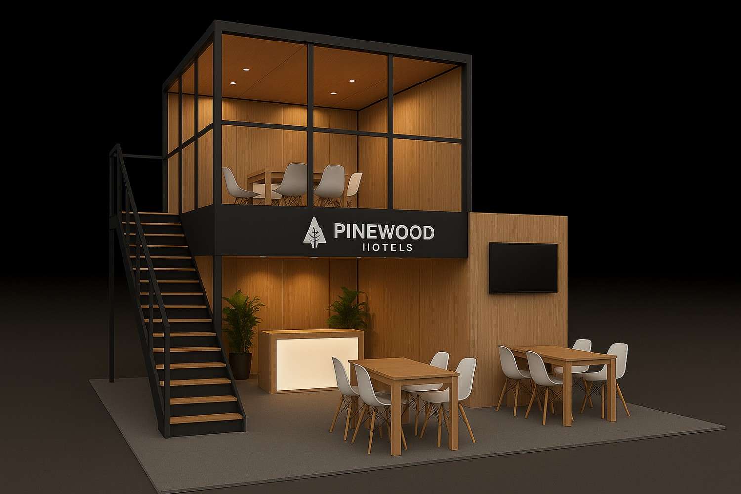 Example of a custom-built space only booth